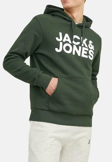 JACK & JONES Herren Hoodie Kapuzenpullover JJECORP (12152840) Grün/Dunkelgrün JACK & JONES Herren Hoodie Kapuzenpullover JJECORP (12152840) Grün/Dunkelgrün