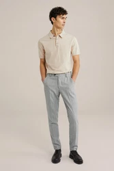 WE Fashion Poloshirt Beige/Khaki/Braun