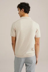 WE Fashion Poloshirt Beige/Khaki/Braun