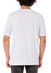 RedBridge T-Shirt Oversized mit Schriftzug Weiß/Grau/Creme