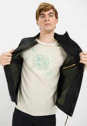camel active T-Shirt Khaki/Hellgrün/Creme