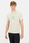 camel active T-Shirt Khaki/Hellgrün/Creme