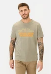camel active T-Shirt Khaki/Dunkelgrün/Beige