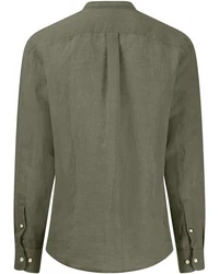 FYNCH-HATTON Langarmhemd Dunkelgrün/Grün/Khaki