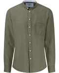 FYNCH-HATTON Langarmhemd Dunkelgrün/Grün/Khaki