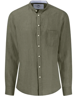 FYNCH-HATTON Langarmhemd Dunkelgrün/Grün/Khaki FYNCH-HATTON Langarmhemd Dunkelgrün/Grün/Khaki
