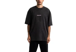 Pegador T-Shirt Colne Logo Oversized Tee Schwarz/Dunkelgrau/Grau/Beige
