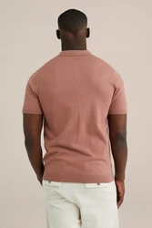 WE Fashion Poloshirt Lila/Braun/Rot