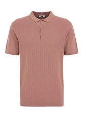 WE Fashion Poloshirt Lila/Braun/Rot