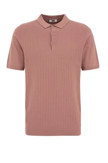 WE Fashion Poloshirt Lila/Braun/Rot