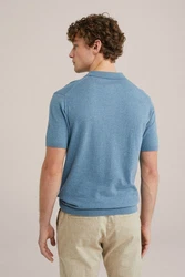 WE Fashion Poloshirt Blau/Hellblau