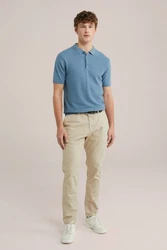 WE Fashion Poloshirt Blau/Hellblau