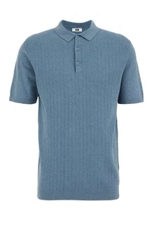 WE Fashion Poloshirt Blau/Hellblau