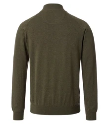 CASAMODA Strickpullover Dunkelgrün/Khaki
