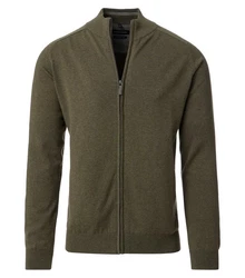 CASAMODA Strickpullover Dunkelgrün/Khaki