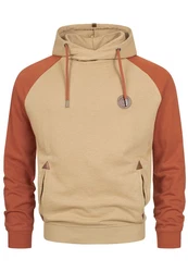 Indicode Kapuzenpullover INRowland Braun/Orange/Beige
