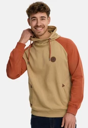 Indicode Kapuzenpullover INRowland Braun/Orange/Beige