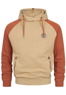 Indicode Kapuzenpullover INRowland Braun/Orange/Beige Indicode Kapuzenpullover INRowland Braun/Orange/Beige