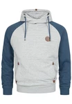 Indicode Kapuzenpullover INRowland Grau/Dunkelblau/Hellgrau