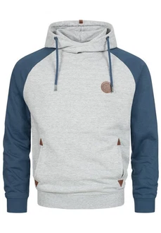 Indicode Kapuzenpullover INRowland Grau/Dunkelblau/Hellgrau Indicode Kapuzenpullover INRowland Grau/Dunkelblau/Hellgrau