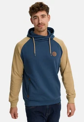 Indicode Kapuzenpullover INRowland Hellblau/Blau/Dunkelblau/Grau