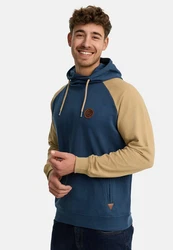 Indicode Kapuzenpullover INRowland Hellblau/Blau/Dunkelblau/Grau