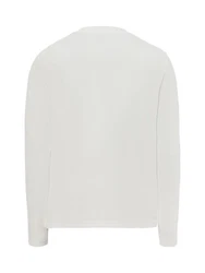 Nils Sundström Langarmshirt Weiß/Grau/Creme/Khaki