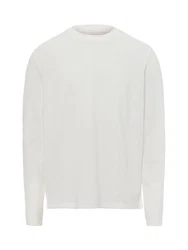 Nils Sundström Langarmshirt Weiß/Grau/Creme/Khaki