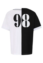 RedBridge T-Shirt Baseball-Look Schwarz/Rot/Grau