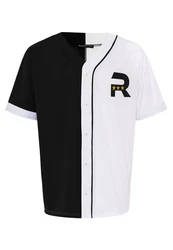 RedBridge T-Shirt Baseball-Look Schwarz/Rot/Grau