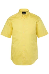 JP1880 Kurzarmhemd Modern Fit Hemd Buttondown-Kragen Gelb