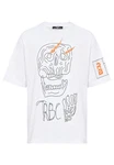 RedBridge T-Shirt Oversized Totenkopf-Print 