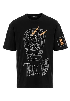 RedBridge T-Shirt Oversized Totenkopf-Print