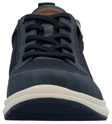 Rieker Sneaker Halbschuh Freizeitschuh Schnürschuh Blau/Dunkelblau/Hellblau/Grau