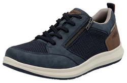 Rieker Sneaker Halbschuh Freizeitschuh Schnürschuh Blau/Dunkelblau/Hellblau/Grau