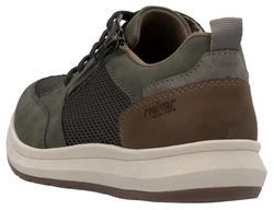 Rieker Sneaker Halbschuh Freizeitschuh Schnürschuh Dunkelgrün/Grün/Khaki