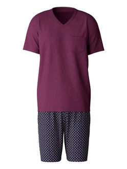 CALIDA Shorty Relax Streamline Herren Dunkelblau/Lila