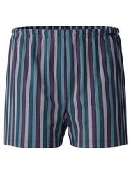 Calida Prints Herren Shorts Lila/Dunkelblau/Mischfarben/Bordeaux