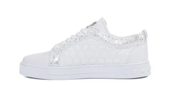 TAMBOGA Herren-Sneaker mit Totenkopf Weiß