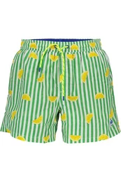 Badeshorts Herren-Badeshorts Grn: Muster, Elastisch, Bio-Baumwolle, Komfort