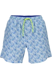 Badeshorts Herren Badeshorts Blau mit Muster, Nachhaltig aus Bio-Baumwolle