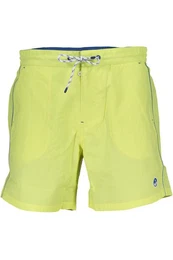 Badeshorts Herren Bade-Boxershorts Grn mit Taschen & Kontrastdetails aus Bio-Ba