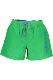 Badeshorts Herren Bade-Boxershorts in Grn aus Bio-Baumwolle mit Innenslip