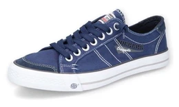 Slip-On Sneaker, Freizeitschuh, Retro Sneaker, Fake Schnrung, in cooler Jeansoptik