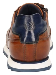 bugatti Sneaker Freizeitschuh Halbschuh Schnürschuh Braun/Beige/Orange