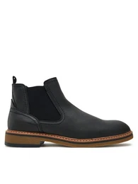 Klassische Stiefeletten Toby Men Mid 20243051.25Y Schwarz Keilstiefel