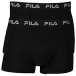 FILA Herren Boxer Shorts Logobund Urban Schwarz/Rot/Rosa