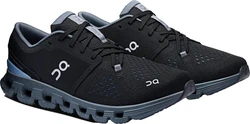 ON RUNNING Cloud X 4 Herren Laufschuh Fitnessschuh Schwarz/Chambray