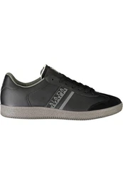 Sneaker Herren Sportschuhe Schwarz mit Schnrsenkeln &