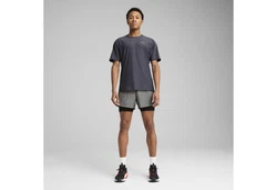 PUMA Laufshirt SEASONS T-Shirt Herren Dunkelblau/Dunkelgrau/Grau